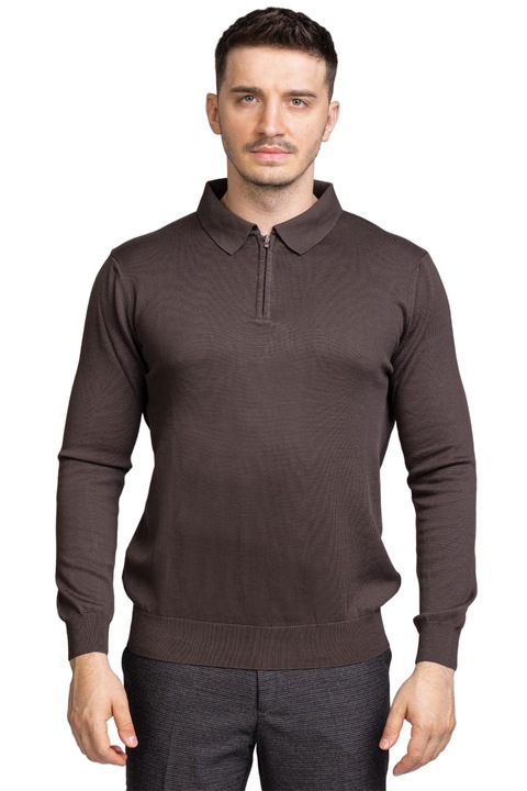 Pulover barbati Wemsey polo, Bumbac, Maro, Maro