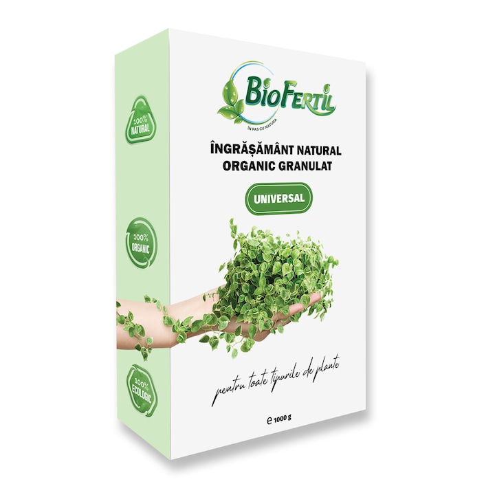 Ingrasamant natural organic, Bio Fertil UNIVERSAL, Granulat, 1 Kg