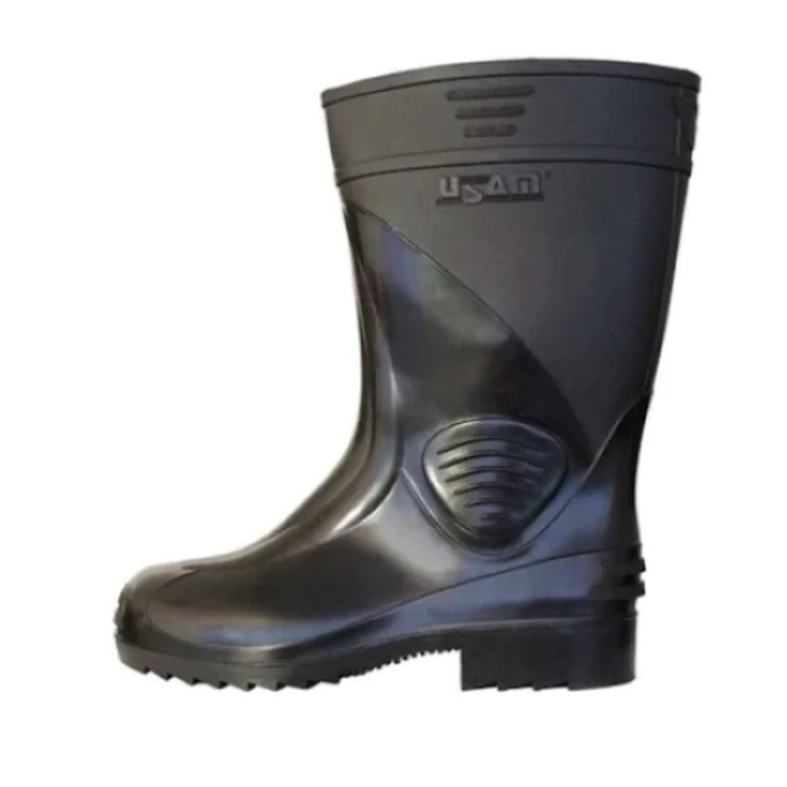 Gumis védőcsizma, Usam, fekete, 44-es méret