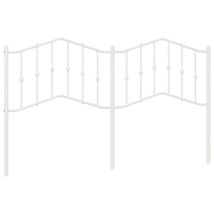 Tablie de pat metalica vidaXL, alb, 160 cm 4.5 kg 373873