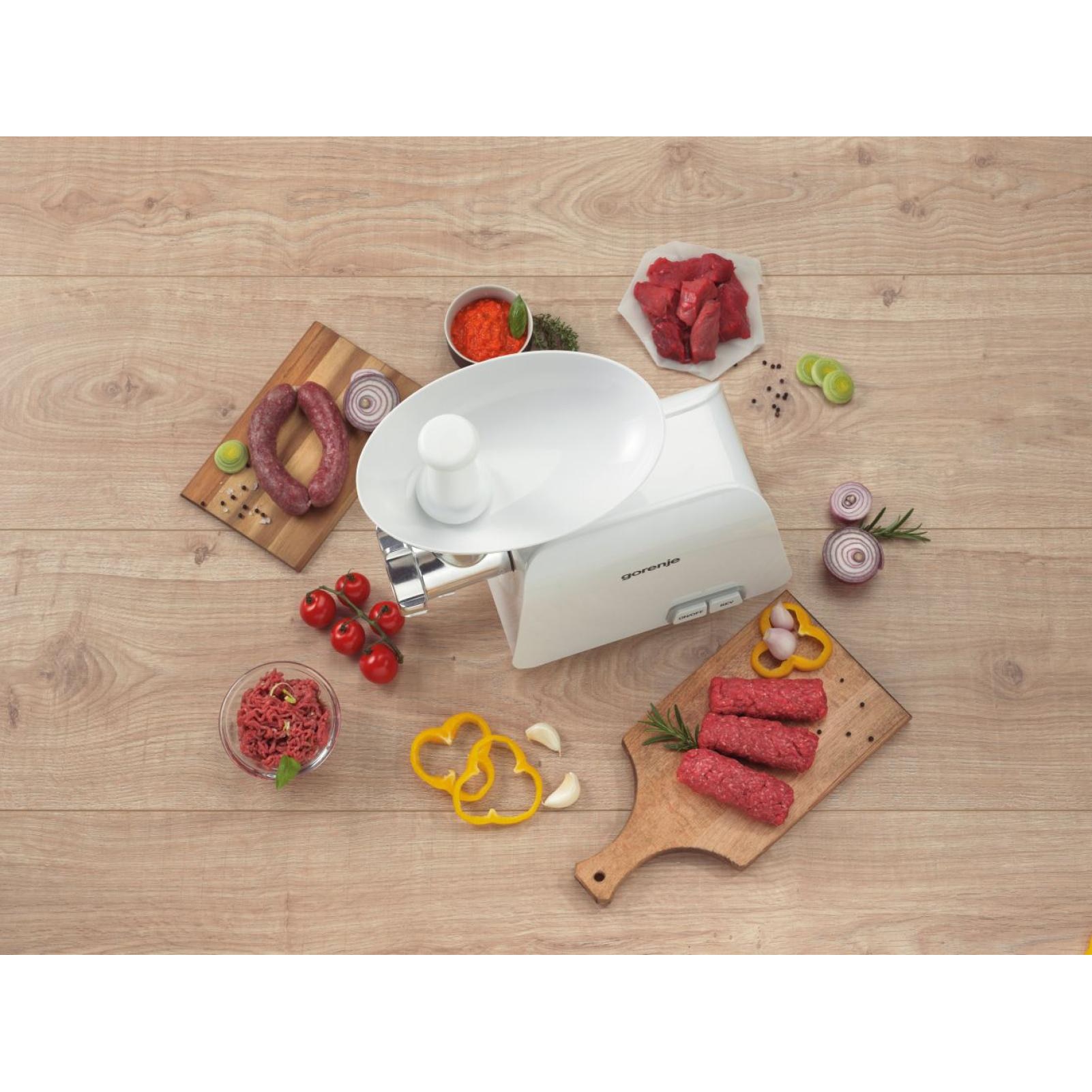 Gorenje MG1602W Húsdaráló, 1600W, 1.9 kg / perc, 1 fokozat, Fehér - eMAG.hu