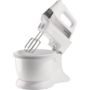 Mixer cu bol, Gorenje, M500DCS, 500W, 3 l, 5 trepte, Alb
