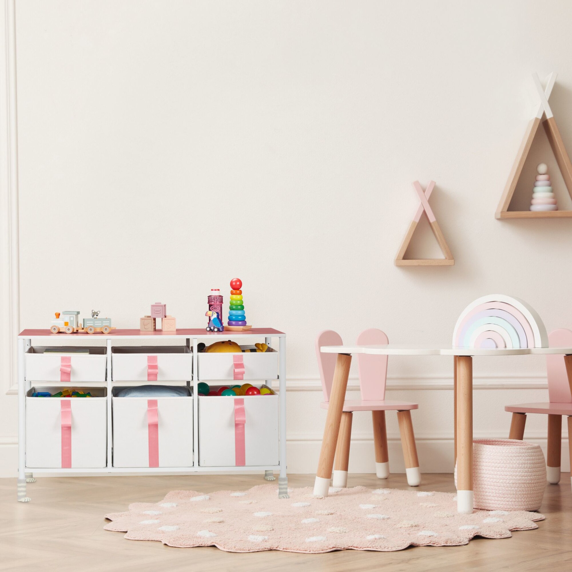 Comoda pentru copii, Relaxdays, 6 sertare, dimensiuni 61.5 x 100 x 40.5 ...