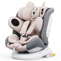 Scaun auto TWT Plus iSize Buf Boof UrsPink cu isofix Rotativ 360 grade Pozitie Somn Top Tether 0-36 kg 40-150 cm