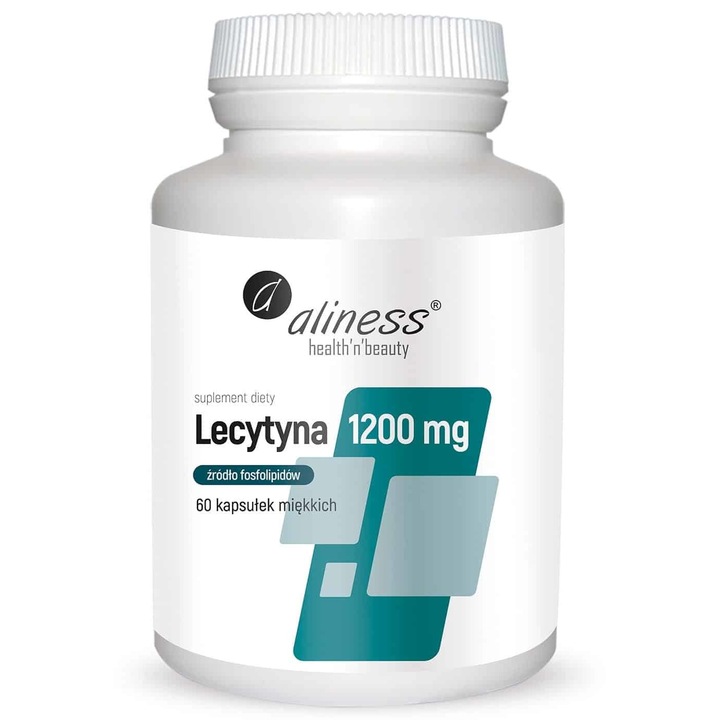 Étrend-kiegészítő, Aliness, Medicaline Lecithin Forte 1200mg, 60 kapszula