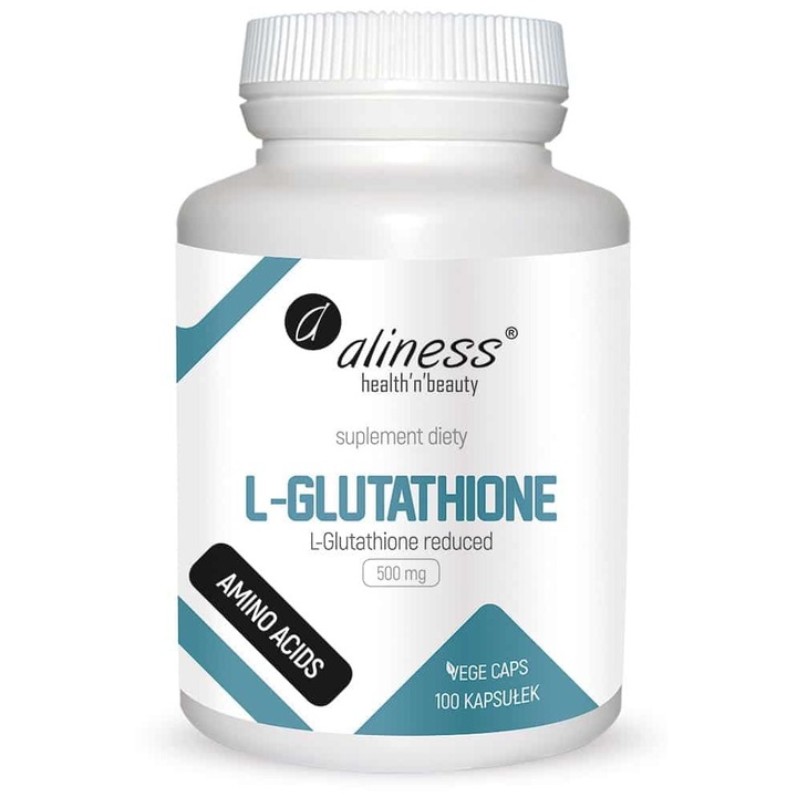 Étrend-kiegészítő, Aliness, csökkentett L-glutation 500 mg, 100 kapszula