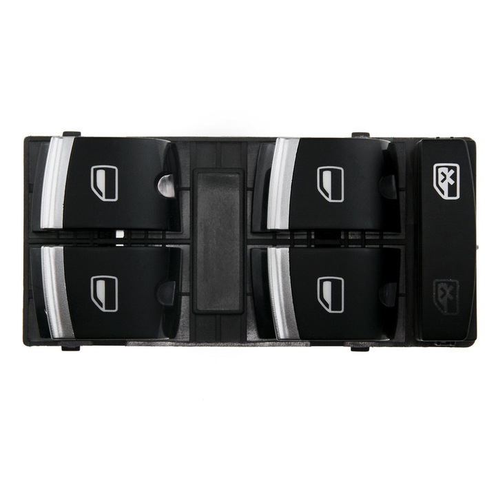 Elektromos ablakkapcsoló, fekete-króm, Audi Q7 2007-2014, A3 2007-2012