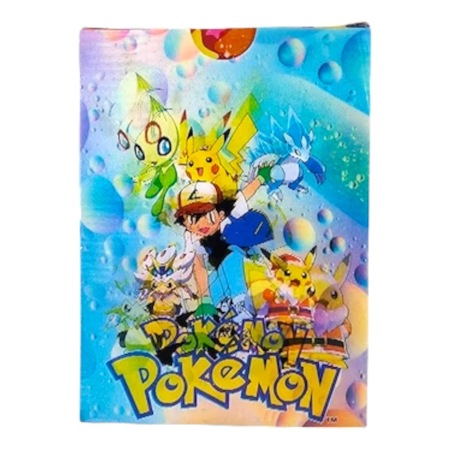 Set 55 cartonase 3D Pokemon, multicolor - eMAG.ro