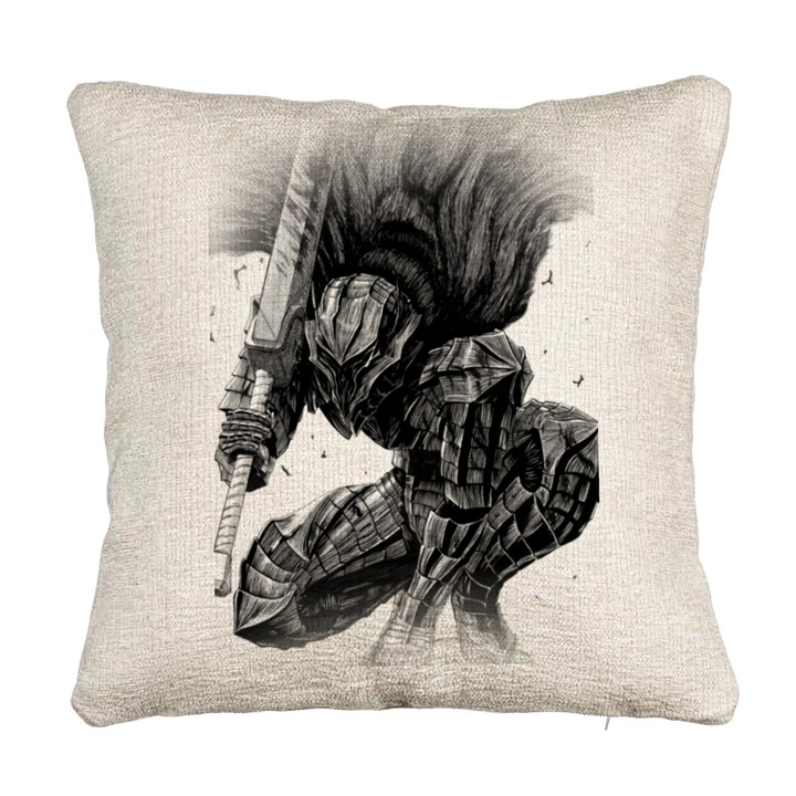 Perna Decorativa Canapea cu Berserk, 40x40 cm, Cu fermoar