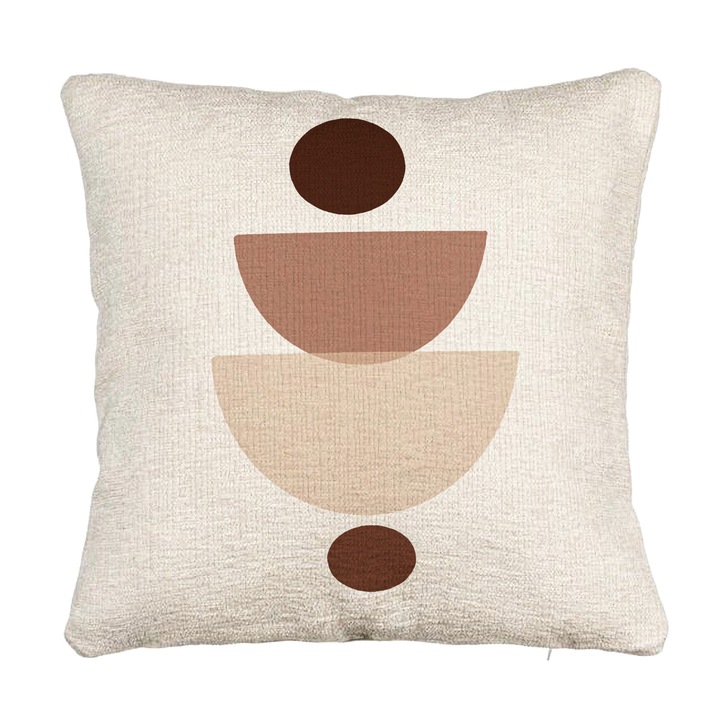 Perna Personalizata Canapea, Model cu Model Abstract Creativ 2, 40x40 cm, Cu fermoar