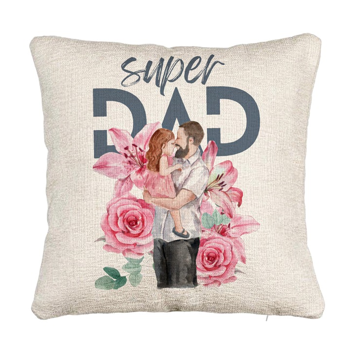Perna Decorativa Canapea, Model Super DAD Fetite, 40x40 cm, Cu fermoar