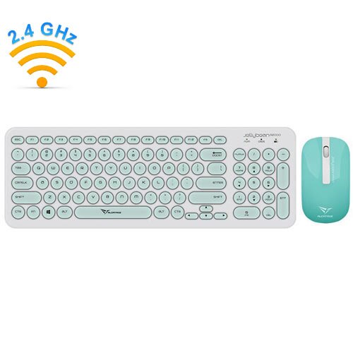 Set Mouse Si Tastatura Wireless Alcatroz Jellybean A Ghz Alb