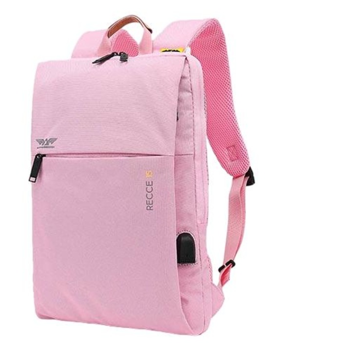 Rucsac latop, Armaggeddon, Recce, 15", Poliester, Roz