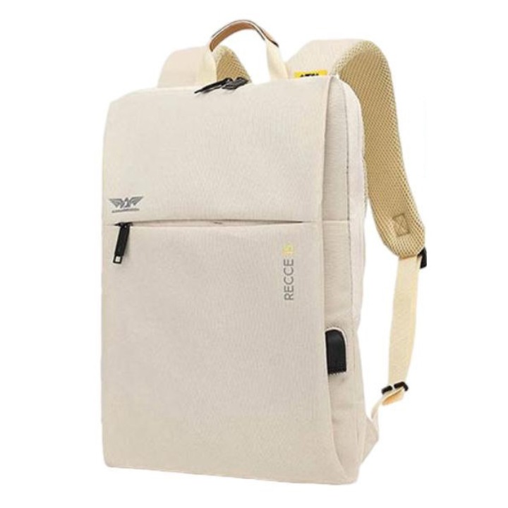 Rucsac laptop, Armaggeddon, Poliester, 15'', Bej