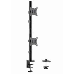 Suport vertical pentru monitor, Gembird, Ajustabil, 17"/32", Otel/Plastic, Negru