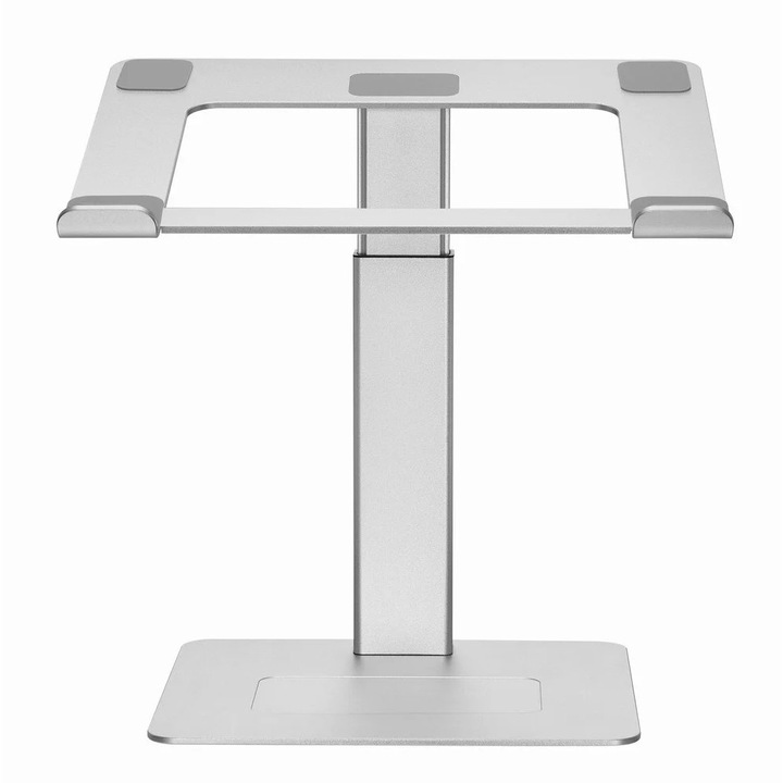 Stand laptop, Gembird, 296 x 246 x 22/~380 mm, Argintiu