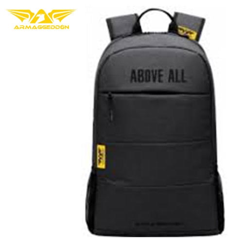 Rucsac laptop 15.6", Armaggeddon, Port incarcare USB, Negru