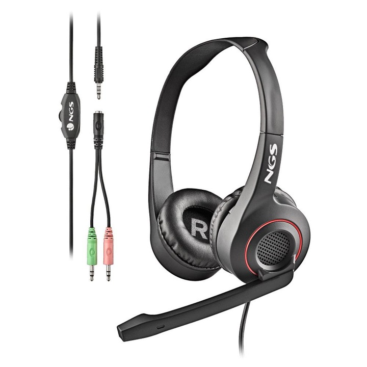 Casti Gaming, blackfire, Cu microfon, Multicolor