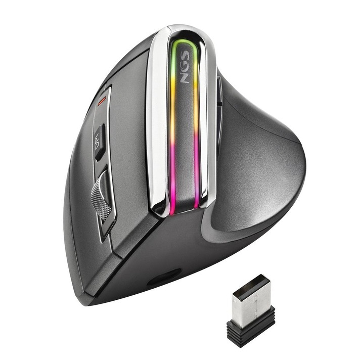 Mouse Wireless, NGS, Negru