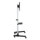 SBOX FS-444 37"-86" TV mobil állvány - Fekete/Ezüst (FS-444)