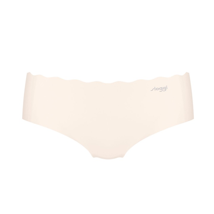 Sloggi, Бикини тип хипстър Zero Feel с вълнообразен подгъв, Бял, XL