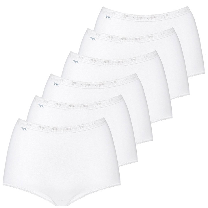 Sloggi, Боксерки Basic+ , 6 чифта, Бял, 42