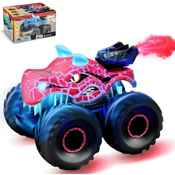 Monster truck távirányítóval, WALALLA, ABS, 1:16, Piros