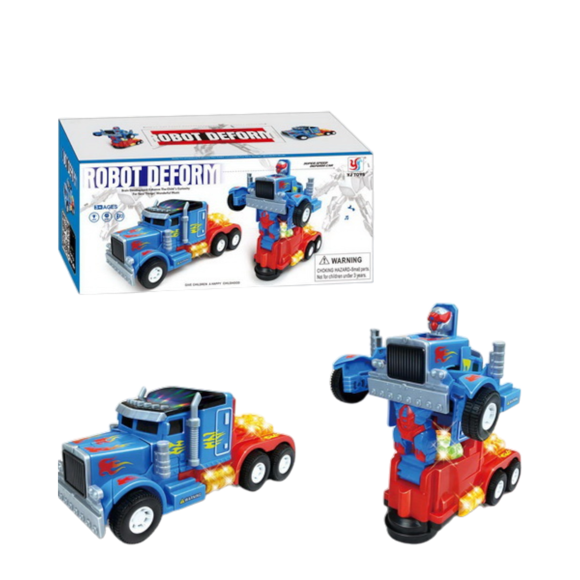 Детска играчка Камион TRANSFORMERS Робот със светлини 19x13 см - eMAG.bg