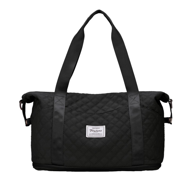 Geanta sport, Textil, 41x26x22cm, Negru