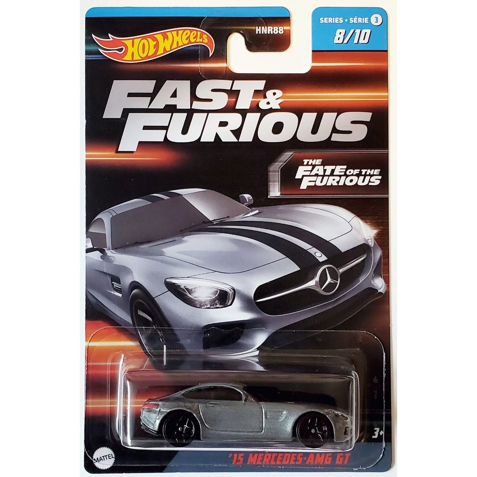 Set 10 masinute metalice Hot Wheels, Fast & Furious S3 Seria 3, 1