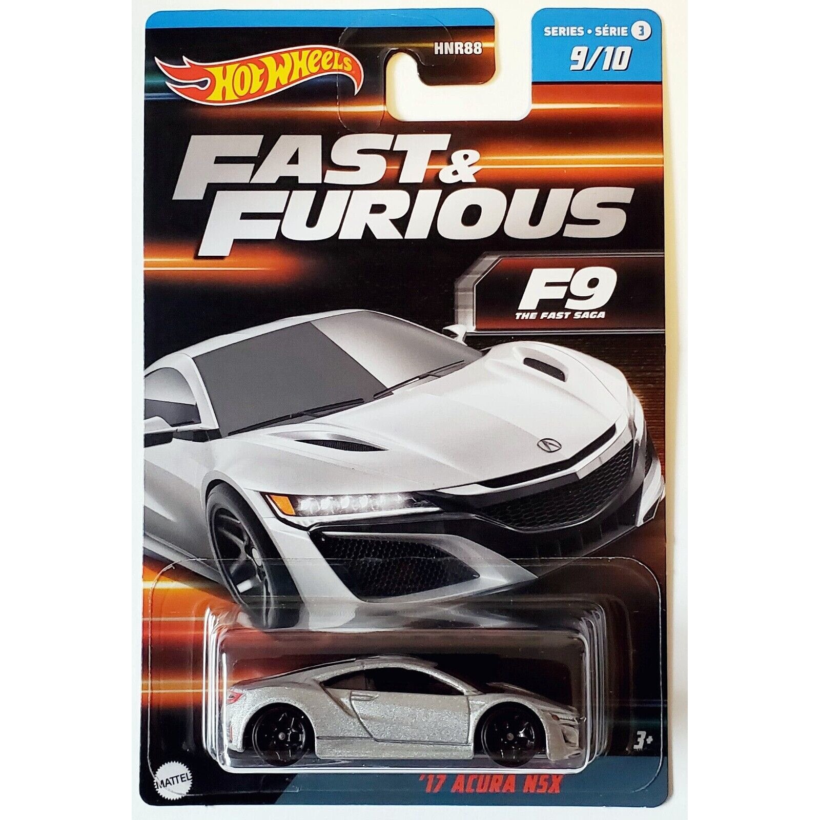 Set 10 masinute metalice Hot Wheels, Fast & Furious S3 Seria 3, 1