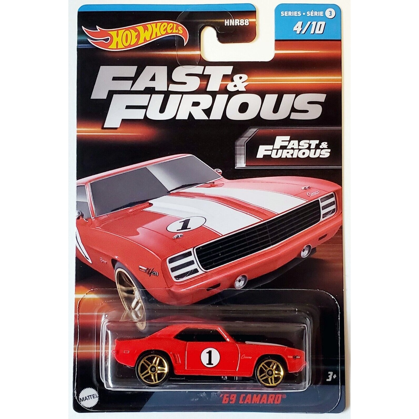 Set 10 masinute metalice Hot Wheels, Fast & Furious S3 Seria 3, 1