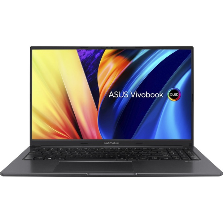 Laptop ASUS VivoBook 15X OLED K3504VA cu procesor Intel®Core™ i7-1360P pana la 5.0 GHz, 12 nuclee, 18MB, 15.6", Full HD, OLED, 16GB, 512GB SSD, Intel® UHD Graphics, No OS, Indie Black