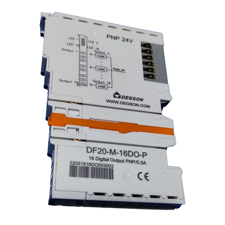 Modul iesire digitala Degson 16 canale, 24 V 0, 5A DF20-M-16DO-P 750-1504