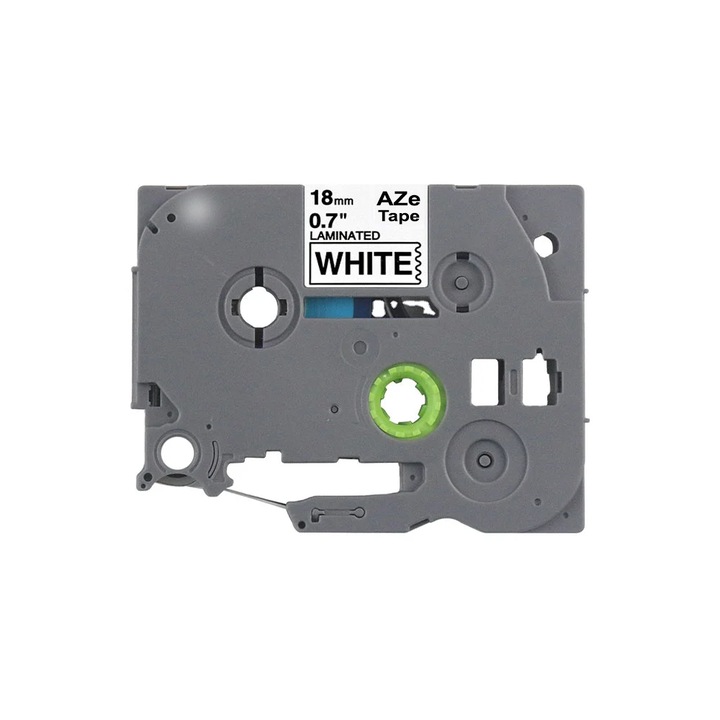Etichete Aimo TZe-241 compatible Brother TZe-241 18mm x 8m negru/alb caseta gri