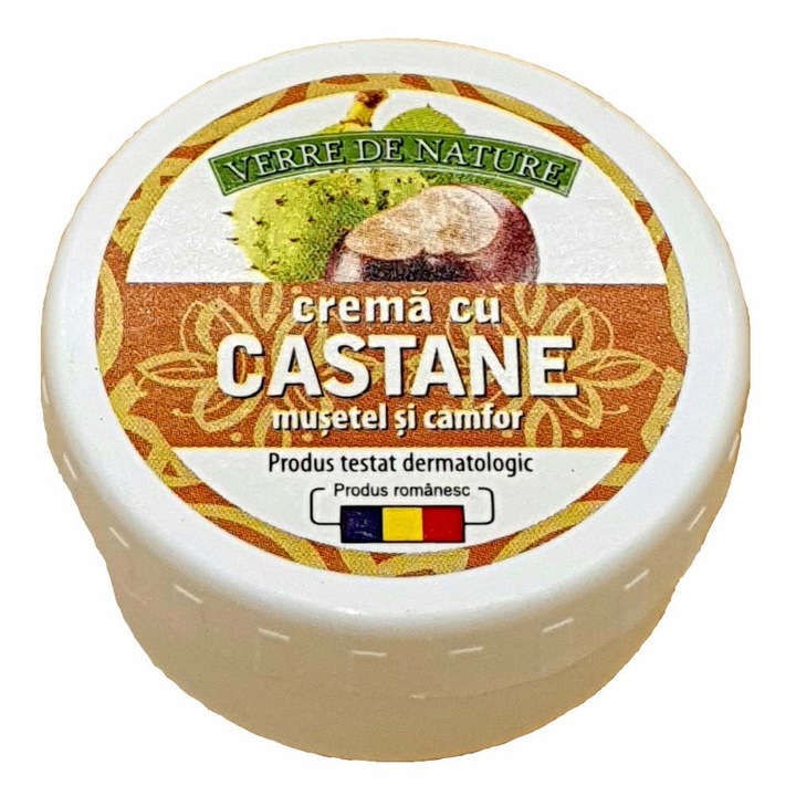 Crema cu Castan, Musetel si Camfor Verre de Nature, 20 g, Manicos