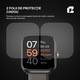 Ceas smartwatch, Qualtec by Koppel®, inteligent, fitness, sport, rezistent apa, functie smart numarat pasi, unisex, notificari, ecran 1.91", wireless, apelare Bluetooth 5.3, microfon HD, monitorizare somn, limba romana, 2 bratari incluse, OmniFit, negru