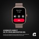 Ceas smartwatch dama, Qualtec by Koppel®, inteligent, fitness, sport, rezistent apa, functie smart numarat pasi, notificari, ecran 1.91", wireless, apelare Bluetooth 5.3, microfon HD, monitorizare somn, limba romana, 2 bratari incluse, OmniFit, roz