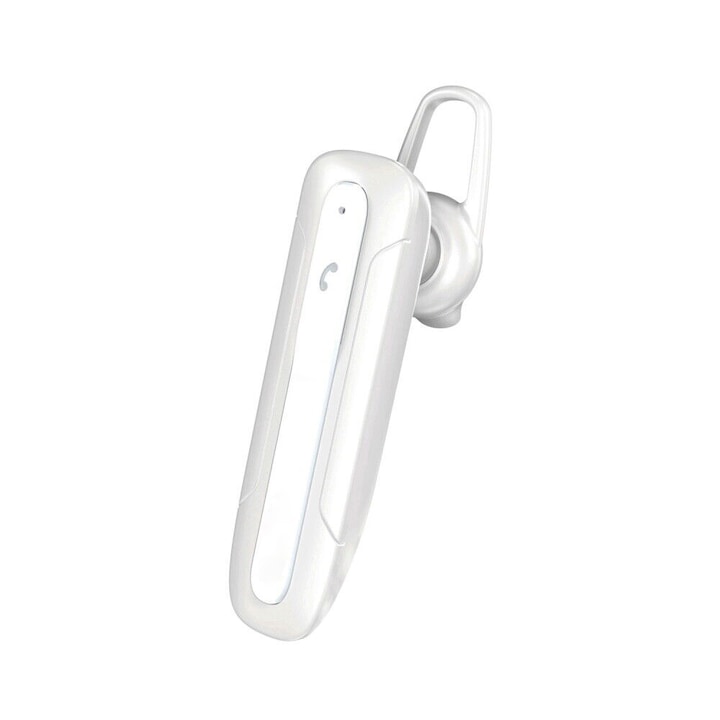 Vezeték nélküli fejhallgató, FONIX QuickCall Plus, Kihangosító, Hívásvezérlő gomb, Állvány, Bluetooth, Fehér