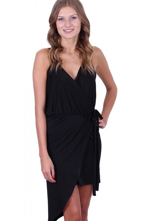 Rochie, John Zack mini neagra cu cravata