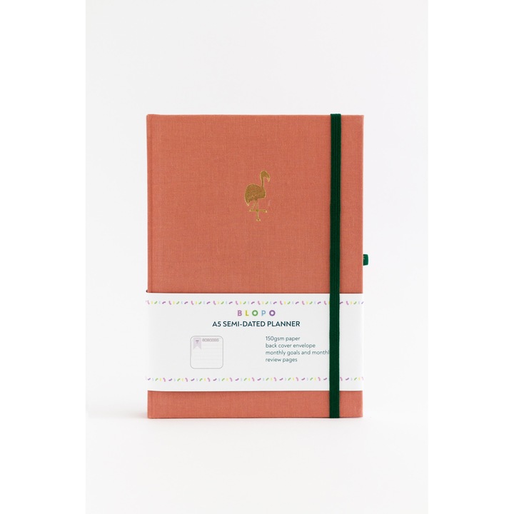 Agenda, BLOPO, Flamingo, Semidatat, A5, Roz
