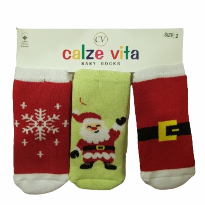 Комплект чорапки Ahelos, Коледни, 3 броя, 2 години