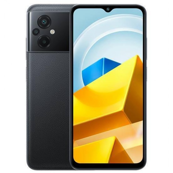 Мобилен телефон POCO M5, Dual SIM, 64GB, 4GB RAM, 4G, Черен
