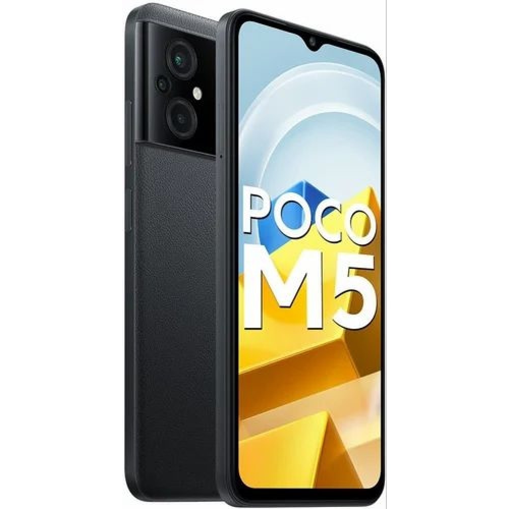 Мобилен телефон POCO M5, Dual SIM, 64GB, 4GB RAM, 4G, Черен - eMAG.bg