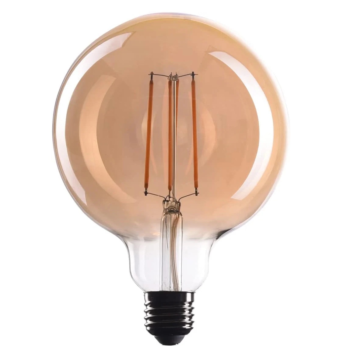 LED декоративна крушка E27 Crown, стъкло, златисто, 4W, 230V, топла ...