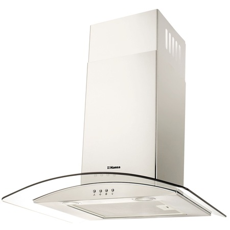 Hota incorporabila decorativa Hansa OKP631GH, Putere de absorbtie 548.3 mc/h, 1 motor, 60 cm, Inox/Sticla