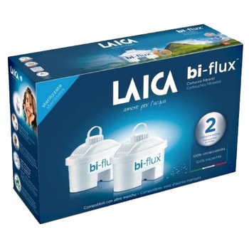 Filtre Laica Biflux pentru cana de filtrare apa, 2 buc Filtre Laica Biflux pentru cana de filtrare apa, 2 buc