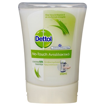 Rezerva sapun lichid antibacterian Dettol Aloe Vera, 250 ml Rezerva sapun lichid antibacterian Dettol Aloe Vera, 250 ml