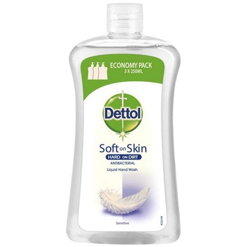 Rezerva sapun lichid antibacterian Dettol Sensitive, 750 ml Rezerva sapun lichid antibacterian Dettol Sensitive, 750 ml