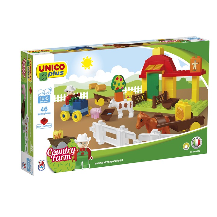 Cuburi constructie Unico set ferma